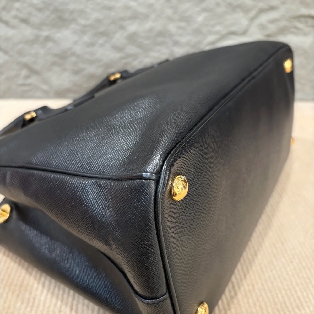 Prada Black Saffiano Leather Satchel - Picture 8 of 9